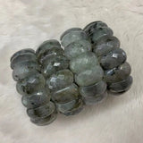 Rainbow Labradorite Stone Bracelet Natural Gemstone Bangle Fine Jewelry