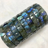 Rainbow Labradorite Stone Bracelet Gemstone Bangle