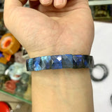 Rainbow Labradorite Stone Bracelet Gemstone Bangle