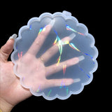 Rainbow Light Effect Silicone Coaster Mold Cup Mat Resin Molds