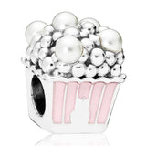 Rainbow Love Ferris Wheel Popcorn Glove Drink Charm Fit Europe Bracelet