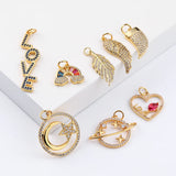 Celestial Love Letter Feather Moon Charm