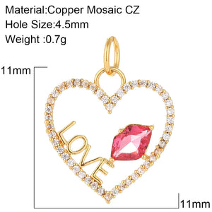 Celestial Love Letter Feather Moon Charm