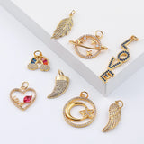 Celestial Love Letter Feather Moon Charm