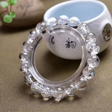 Natural Cracked Clear Quartz Bracelet Crystal Healing Stone