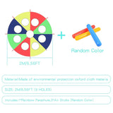 Rainbow Parachute 6 Feet with Air Sticks