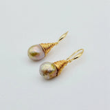 Baroque Pearl Earrings 925 Sterling Silver Women's Earrings