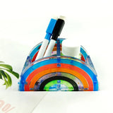 Rainbow Pen Holder Epoxy Resin Mold DIY Home Decor