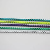 Colorful Enamel Chain Pendant Necklace/Bracelet