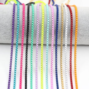 Colorful Enamel Chain Pendant Necklace/Bracelet