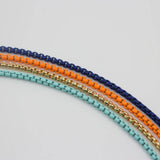 Colorful Enamel Chain Pendant Necklace/Bracelet