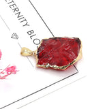 Rainbow Stone Crystal Pendant Natural Irregular Women's Jewelry