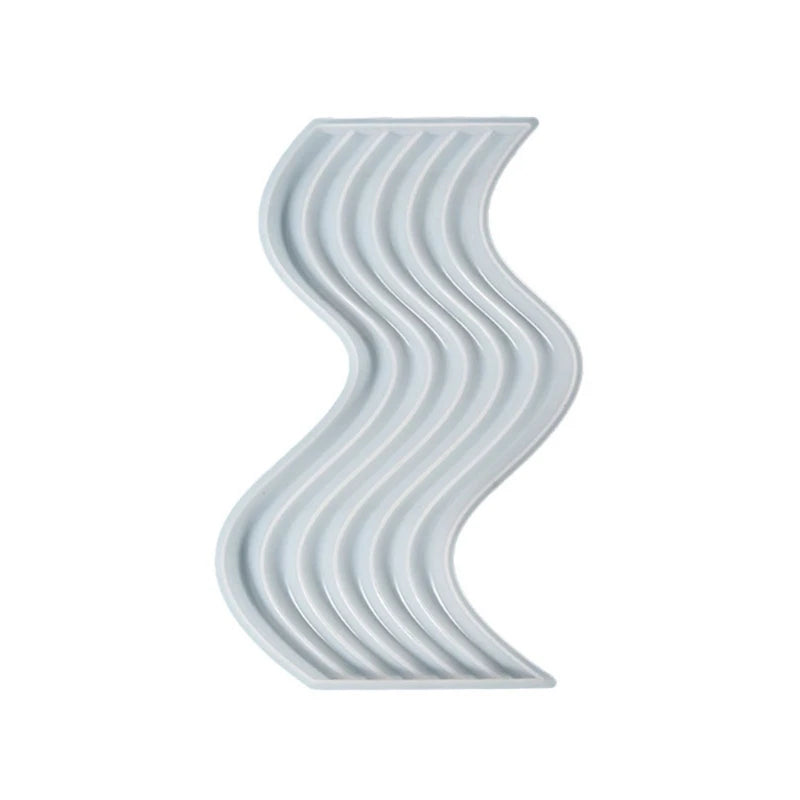 Rainbow Wave Bar Background Wall Mould Brick Sticker Silicone Mold