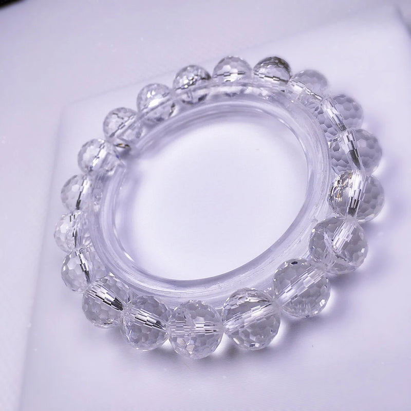 Rainbow Crystal Charm Bracelet 10mm Bead All-Match Accessory