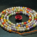 Rainbow Zircon Round Beads Loose Gemstones for Jewelry Making