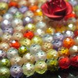Rainbow Zircon Round Beads Loose Gemstones for Jewelry Making
