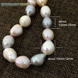 Rainbow Pearl Bracelet Bangle Mixed Freshwater Pearls Peach Grey