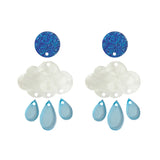 Rainy Clouds Acrylic Earrings DIY Accessories Material
