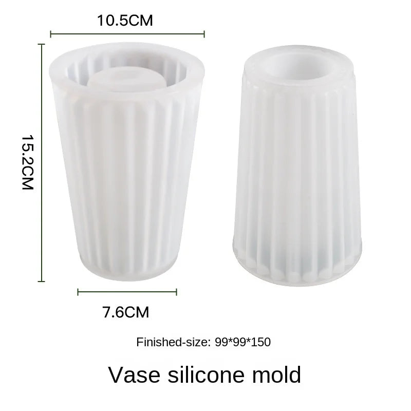 Silicone Mold for Epoxy Resin Vase Pen Container Jewelry Storage
