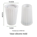 Silicone Mold for Epoxy Resin Vase Pen Container Jewelry Storage