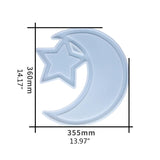Moon Star Ramadan Dessert Tray Resin Mold Silicone Mould