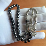 Muslim Hematite Stone Allah Prayer Beads 33pcs Subha Tasbih