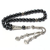 Muslim Hematite Stone Allah Prayer Beads 33pcs Subha Tasbih