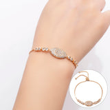 10PCS Butterfly Heart Zirconia Chain Bracelets for Women Girls