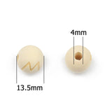Square Wooden Bead 14MM 50pcs Ecofriendly Loose Beads Jewelry Making DIY