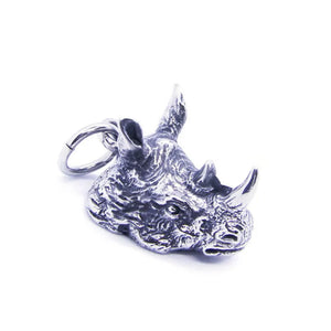 Biker Style Rhinoceros Pendant Stainless Steel Jewelry