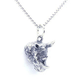 Biker Style Rhinoceros Pendant Stainless Steel Jewelry