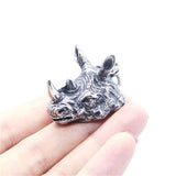 Biker Style Rhinoceros Pendant Stainless Steel Jewelry