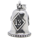 Skull Bell Pendant Biker Style No.13 Stainless Steel
