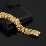 Plated Stainless Steel DJ Bracelet for Men