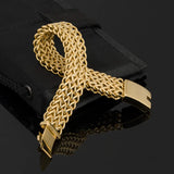 Plated Stainless Steel DJ Bracelet for Men