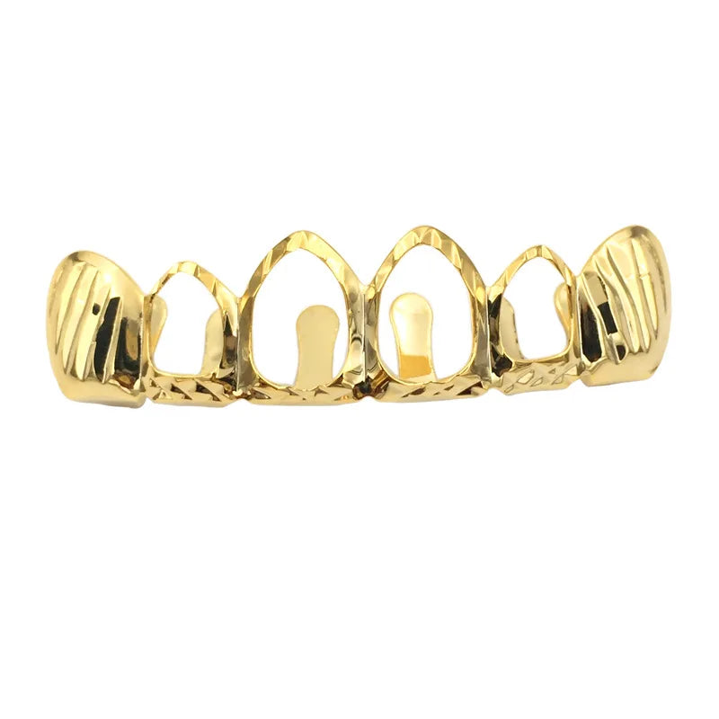 Rapper Hip Hop Flowers Grillz Cap Dental Braces