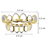 Rapper Hip Hop Flowers Grillz Cap Dental Braces