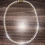 Big Rhinestone Tennis Necklace Iced Out Choker for Women