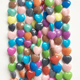 5*12*12MM Oval Peach Heart Jade Beads for Jewelry Making