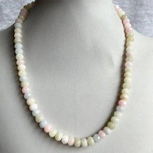 Vintage 5*8MM Faceted Morganite Necklace