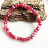 Vintage Red Ruby Bracelet 5*8MM