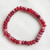 Vintage Red Ruby Bracelet 5*8MM