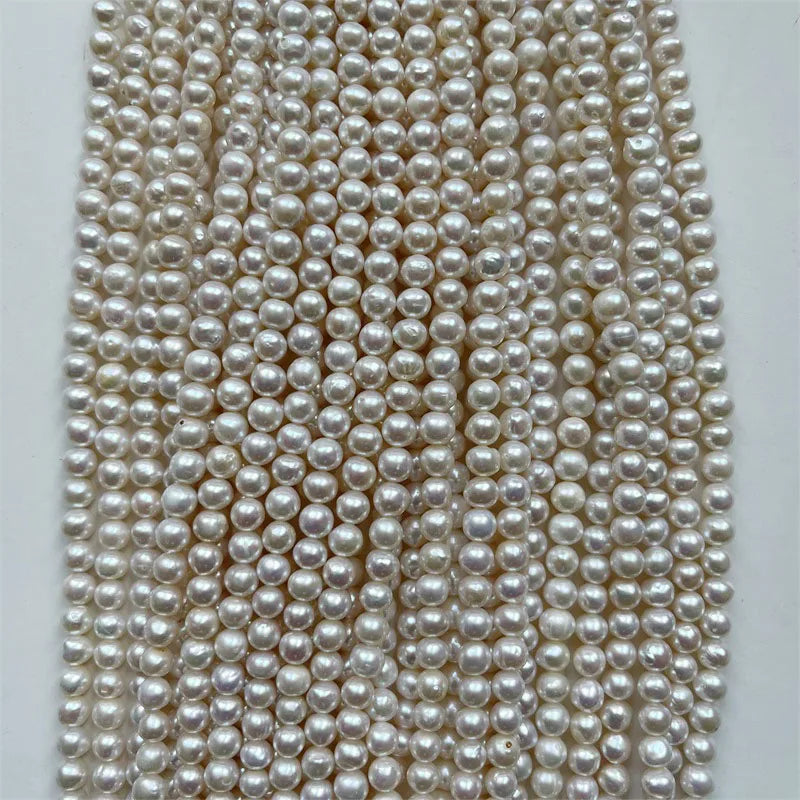 6MM Natural Pearl Loose Beads for Jewelry Making