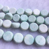 Rare 7*15MM Flat Pet Drum Light Coral Gemstone Loose Beads