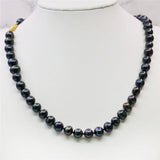 8-9MM Akoya Cultured Pearl Necklace Beads Jewelry Natural Stone For Girl Women