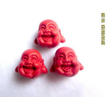 Rare Cinnabar Buddha Head Pendant