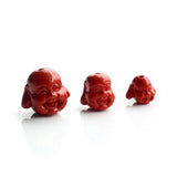 Rare Cinnabar Buddha Head Pendant