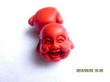 Rare Cinnabar Buddha Head Pendant