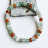 Natural Jade Stone Necklace Vintage Jewelry Beaded Chain Choker