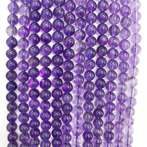 Brazil Purple Amethyst Beads for Jewelry Making DIY Bracelet Necklace